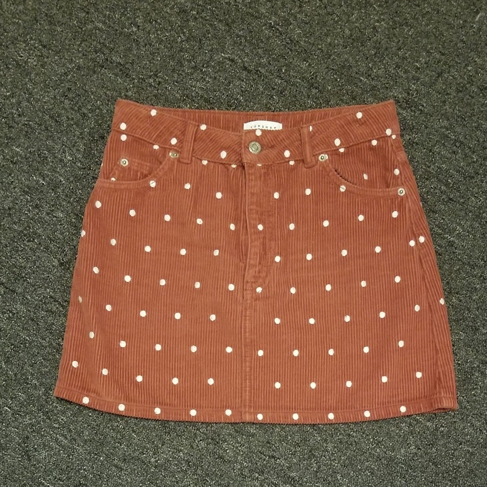 Topshop Courdoroy Mini Skirt